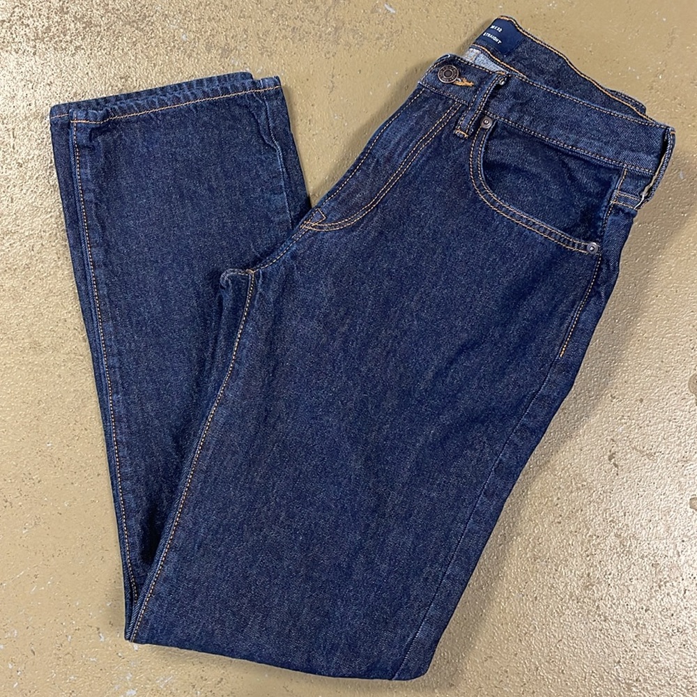 GAP Straight Dark Wash Denim Jeans 30x32